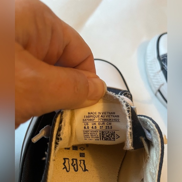 Navy Blue Converse All Star Low Rise Size 6.5 - Picture 8 of 8